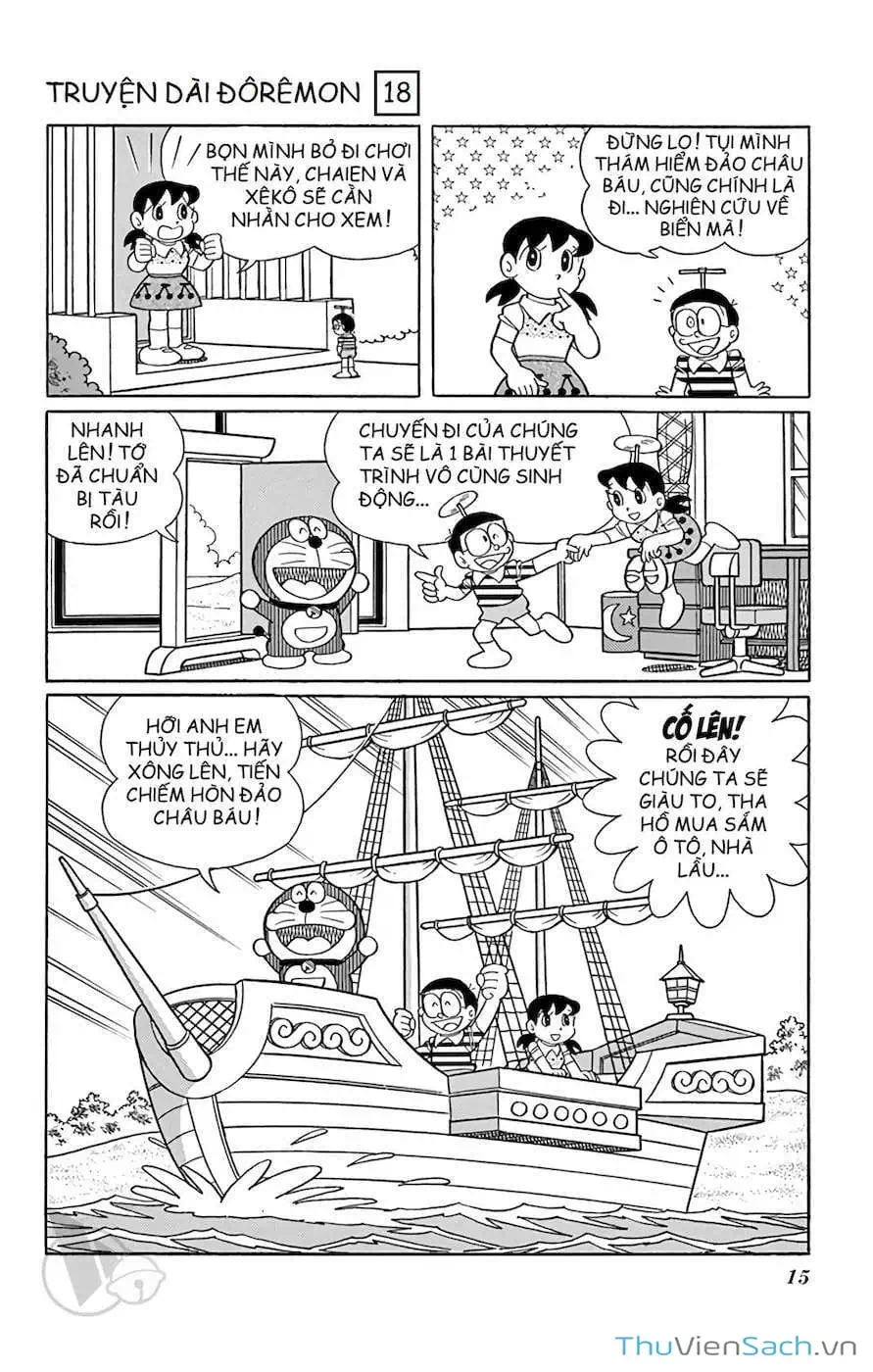 Truyện Tranh Doraemon: Cuộc Phiêu Lưu Đến Đảo Giấu Vàng trang 11