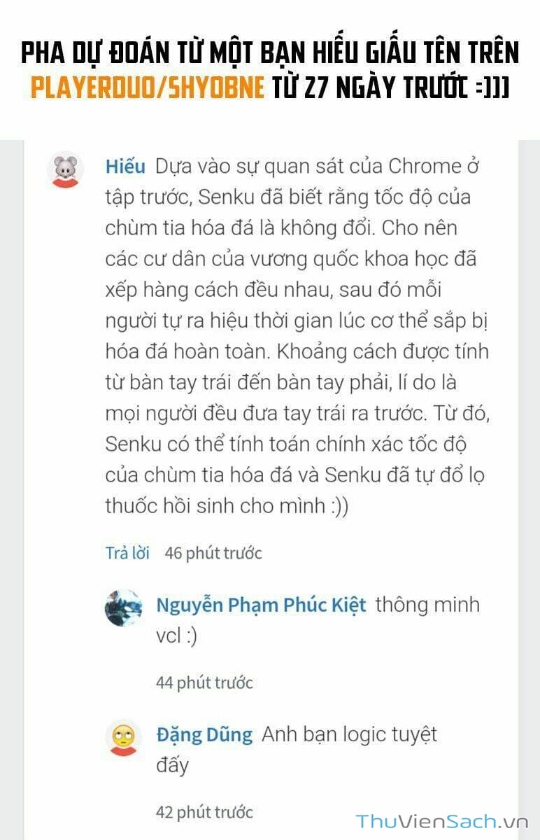 Truyện Tranh Dr. Stone - Hồi Sinh Thế Giới trang 3