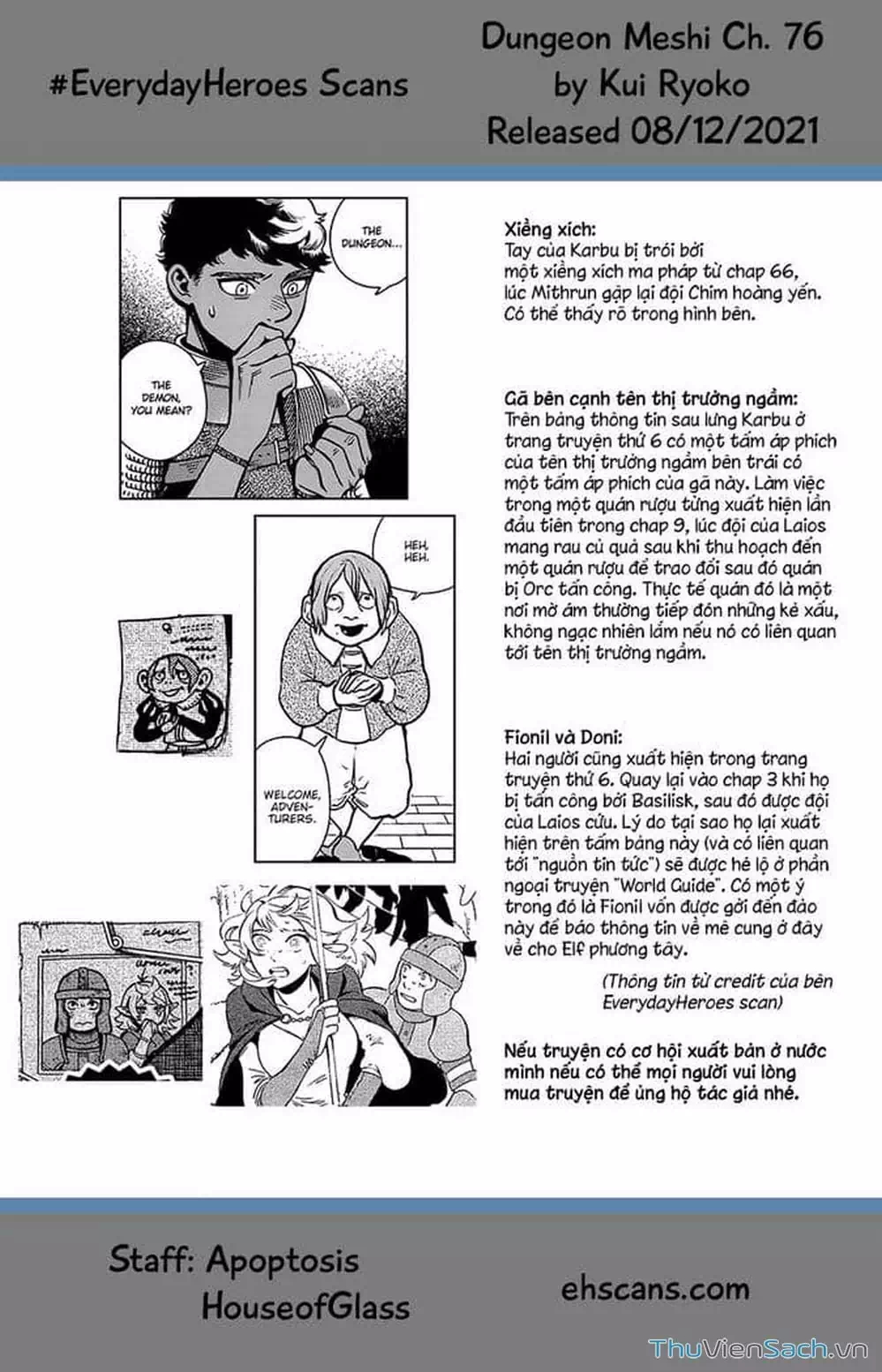 Truyện Tranh Mỹ Vị Hầm Ngục - Dungeon Meshi trang 4