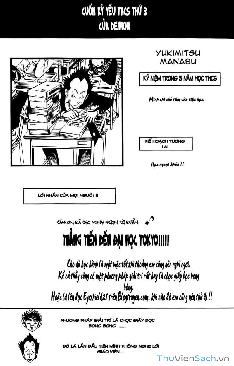Truyện Tranh Lá Chắn Mắt - Eyeshield 21 trang 6