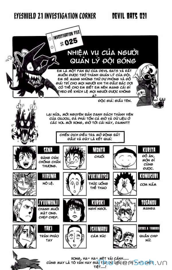 Truyện Tranh Lá Chắn Mắt - Eyeshield 21 trang 6
