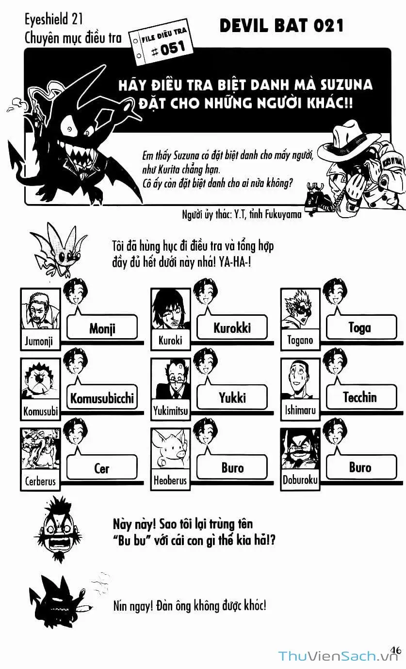 Truyện Tranh Lá Chắn Mắt - Eyeshield 21 trang 6