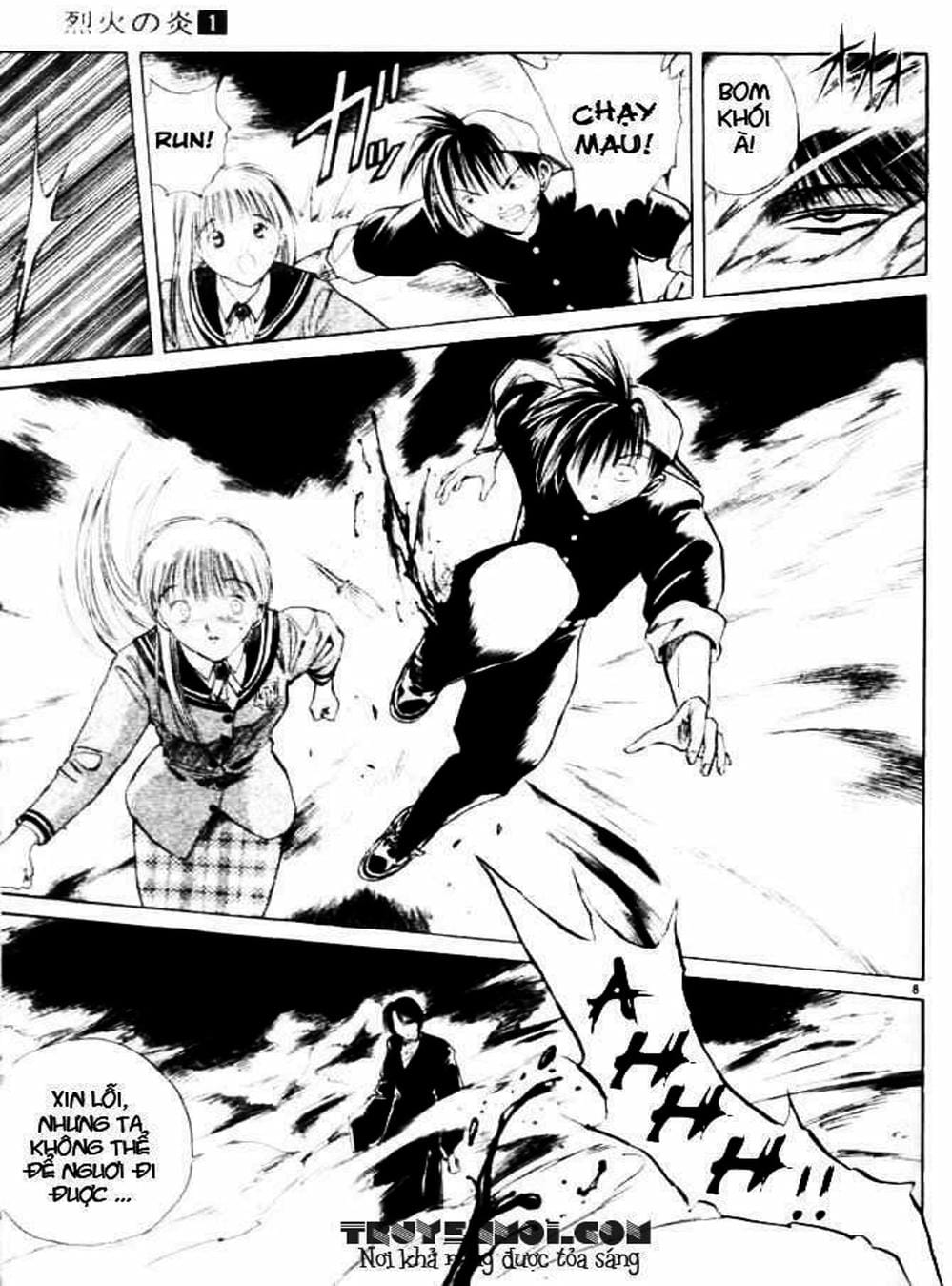 Truyện Tranh Ngọn Lửa Recca - Flame Of Recca trang 9