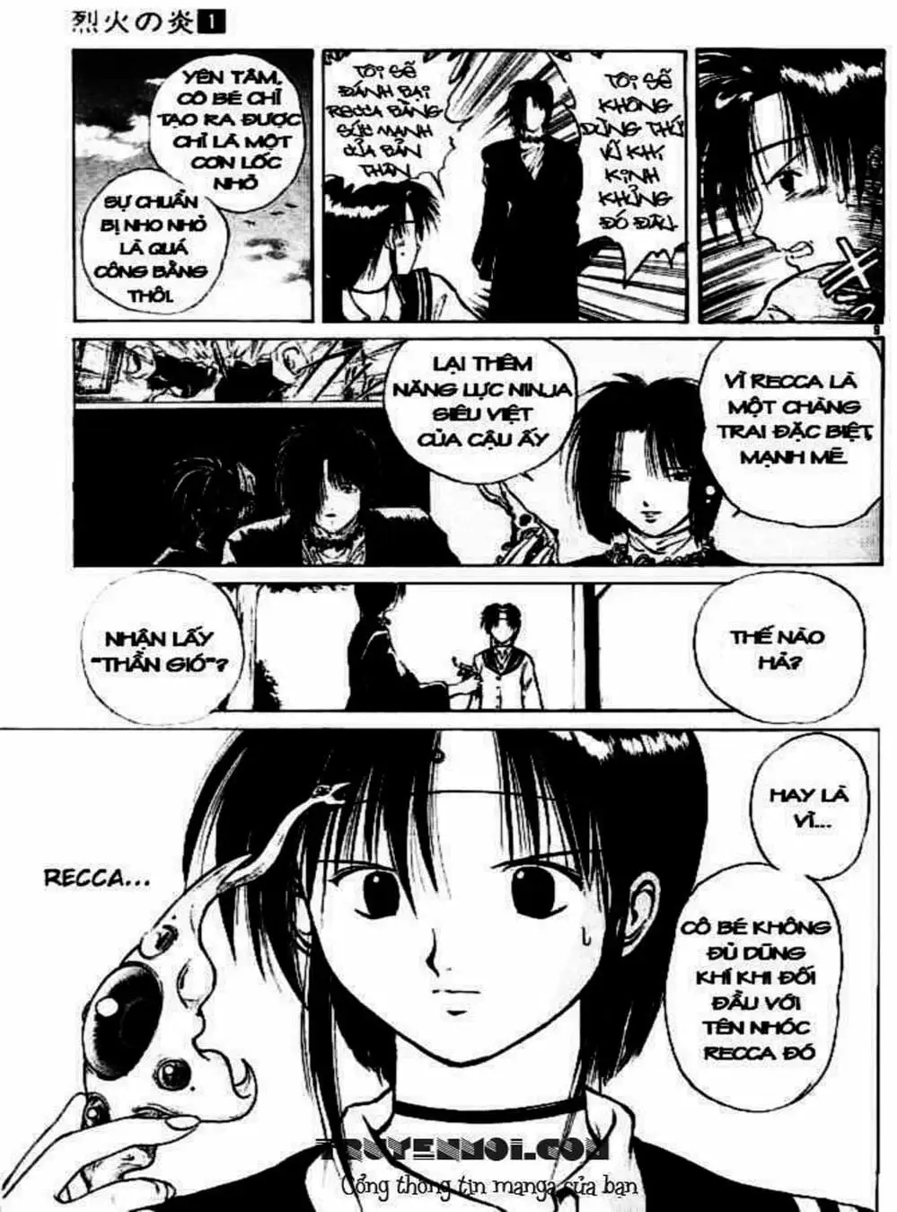 Truyện Tranh Ngọn Lửa Recca - Flame Of Recca trang 9