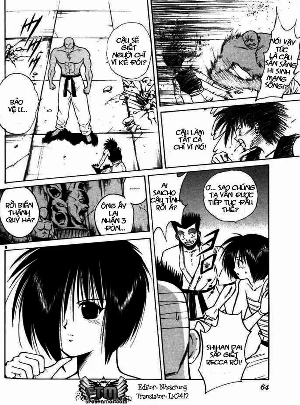 Truyện Tranh Ngọn Lửa Recca - Flame Of Recca trang 9