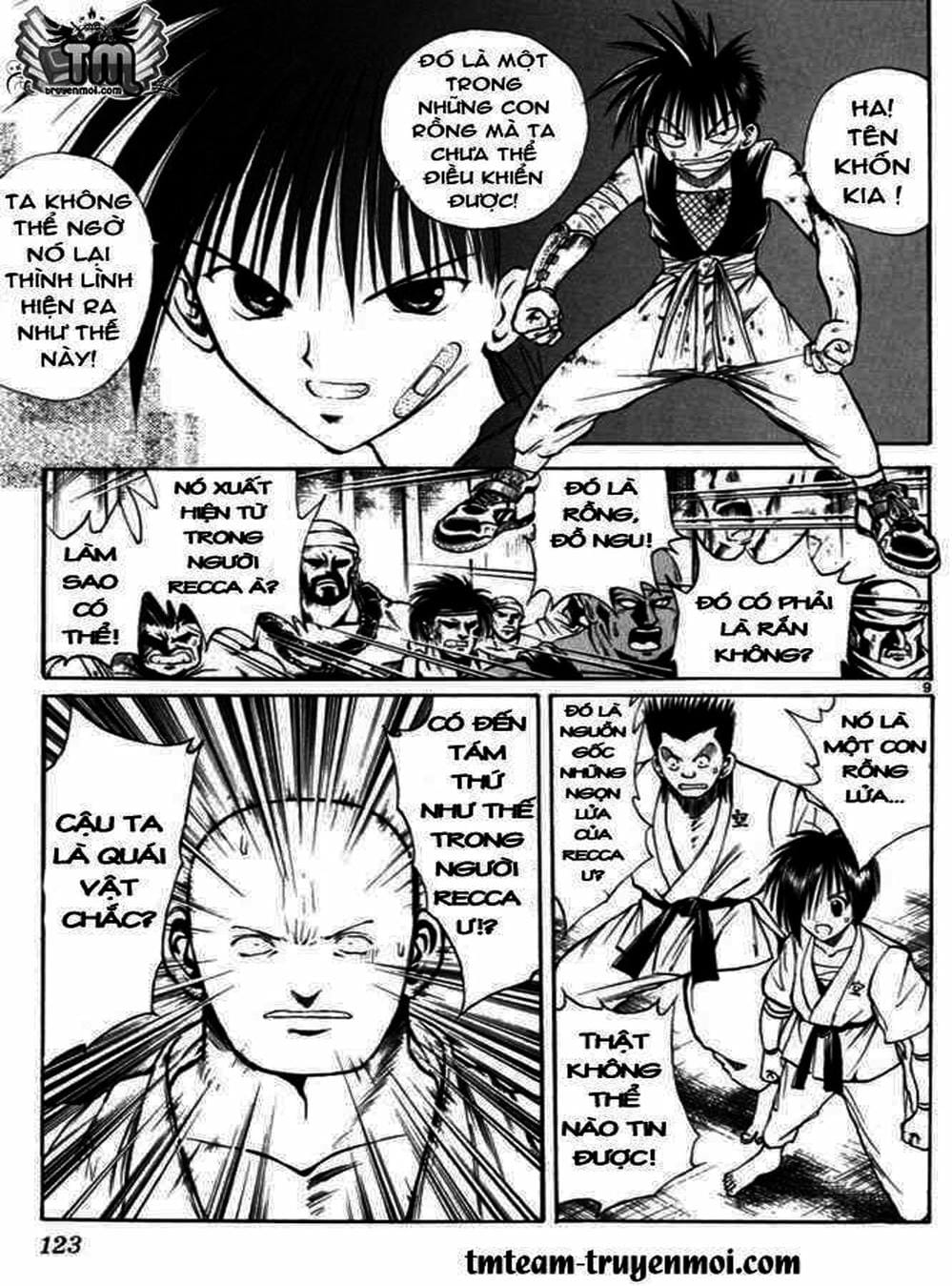 Truyện Tranh Ngọn Lửa Recca - Flame Of Recca trang 9