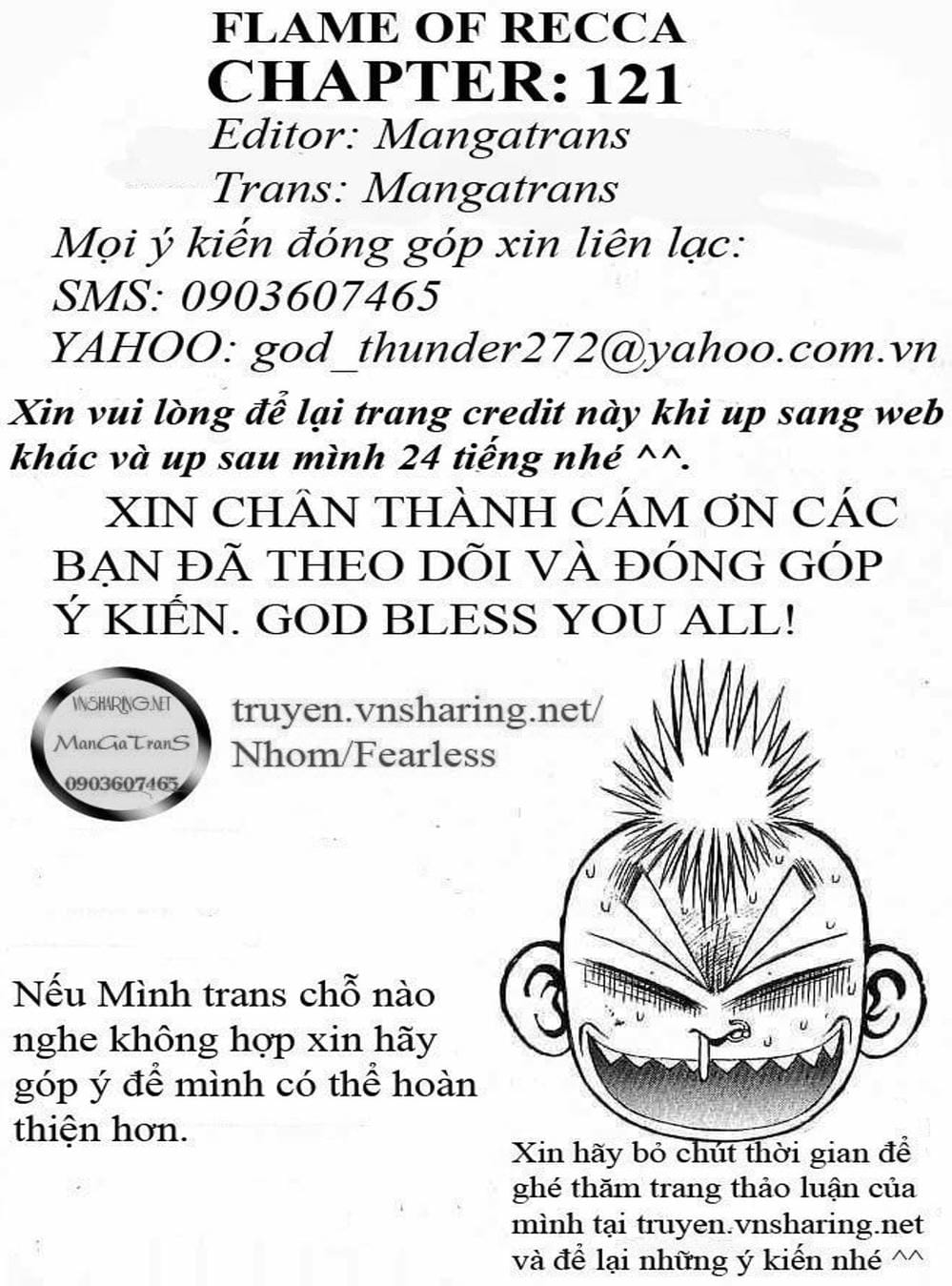 Truyện Tranh Ngọn Lửa Recca - Flame Of Recca trang 9