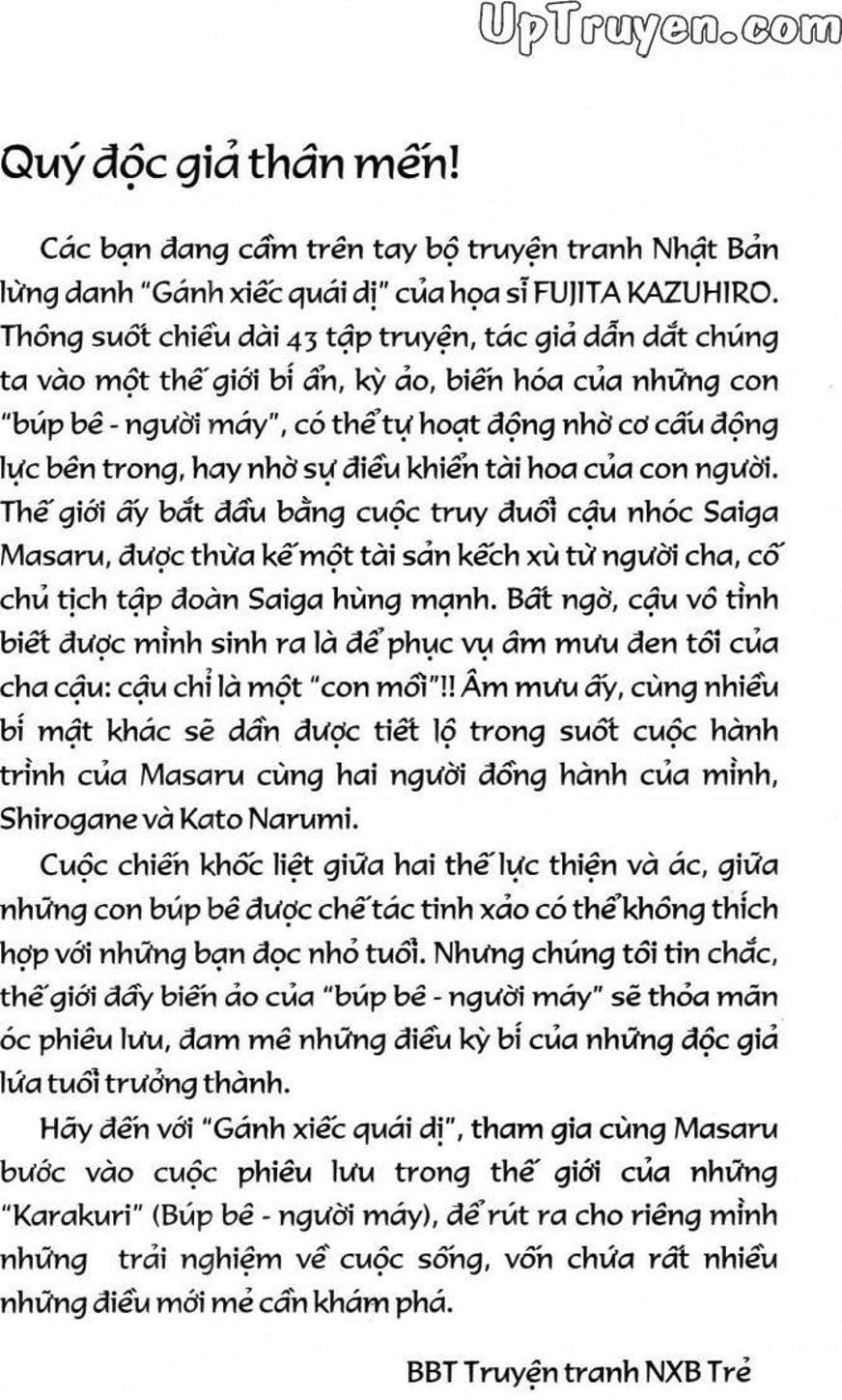 Truyện Tranh Gánh Xiếc Quái Dị - Karakuri Circus trang 5