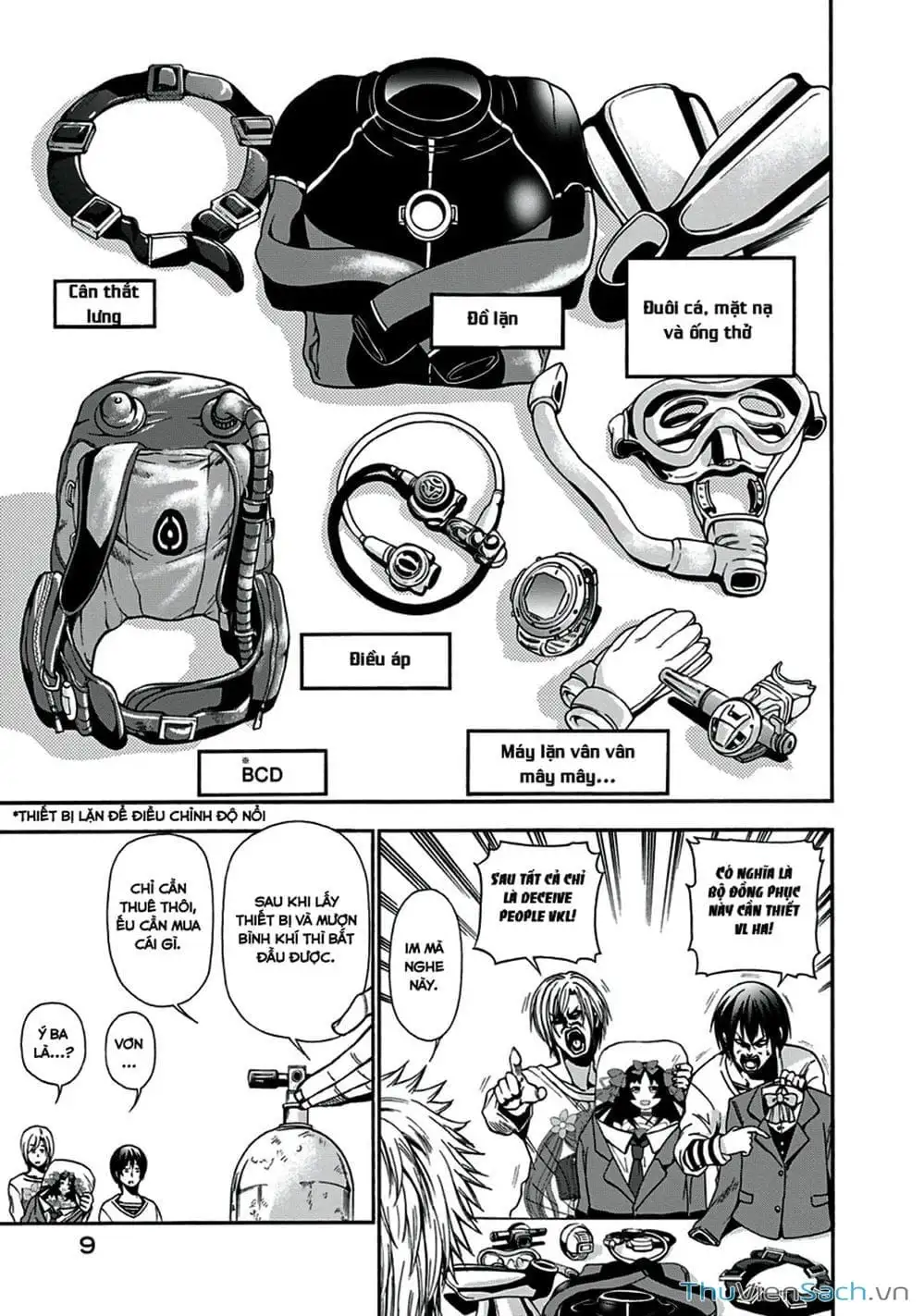 Truyện Tranh Cô Gái Thích Lặn - Grand Blue trang 3