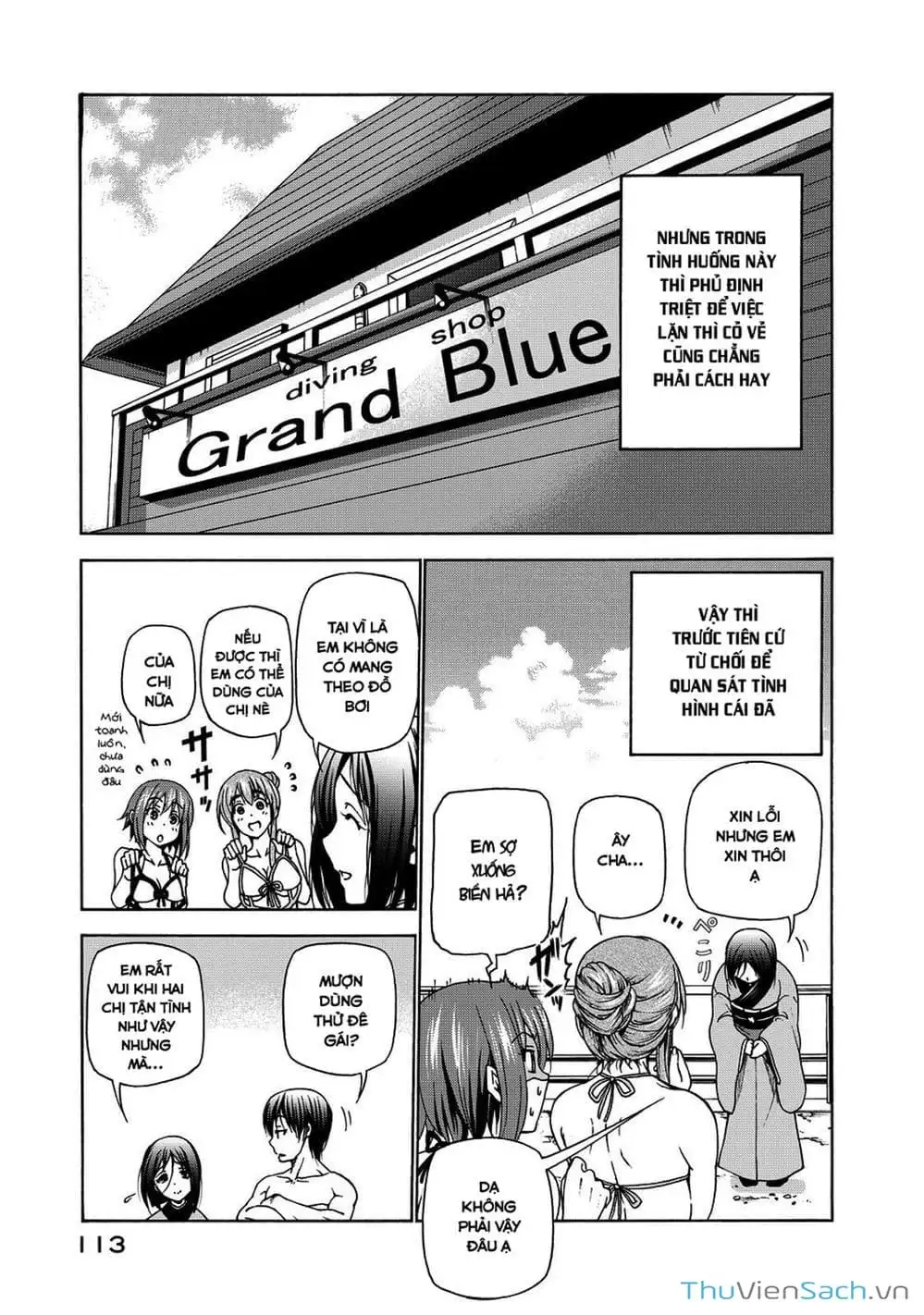 Truyện Tranh Cô Gái Thích Lặn - Grand Blue trang 3