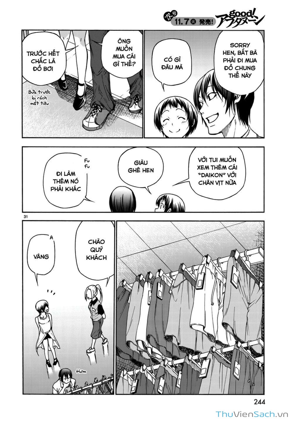 Truyện Tranh Cô Gái Thích Lặn - Grand Blue trang 3