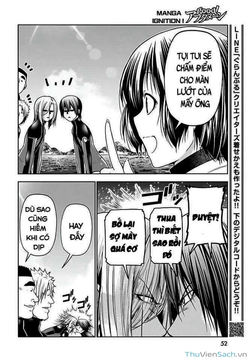 Truyện Tranh Cô Gái Thích Lặn - Grand Blue trang 3