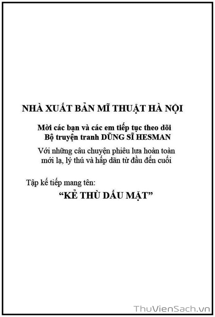 Truyện Tranh Dũng Sĩ Hesman trang 4