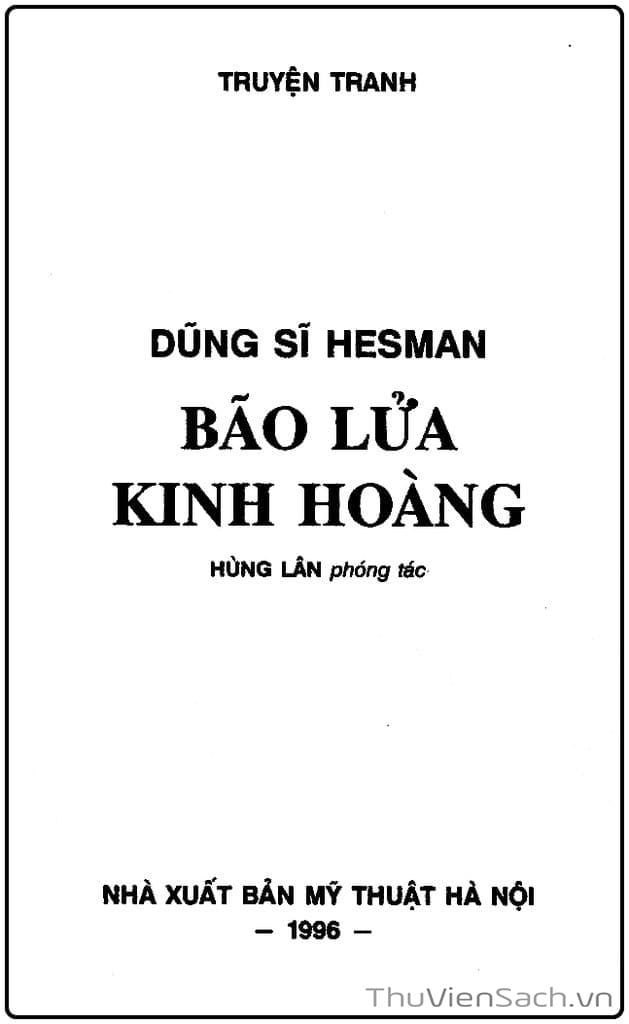 Truyện Tranh Dũng Sĩ Hesman trang 4