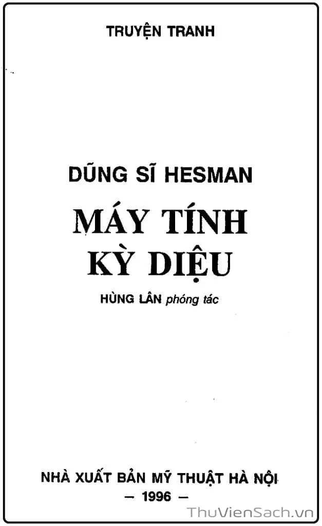 Truyện Tranh Dũng Sĩ Hesman trang 4