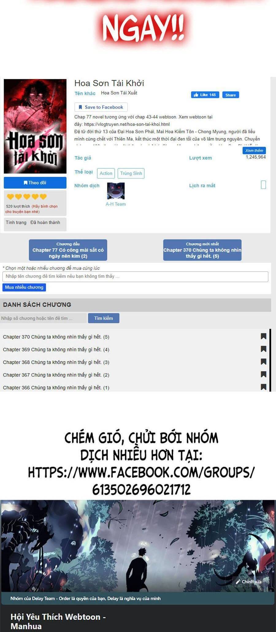 Truyện Tranh Hoa Sơn Tái Khởi trang 6