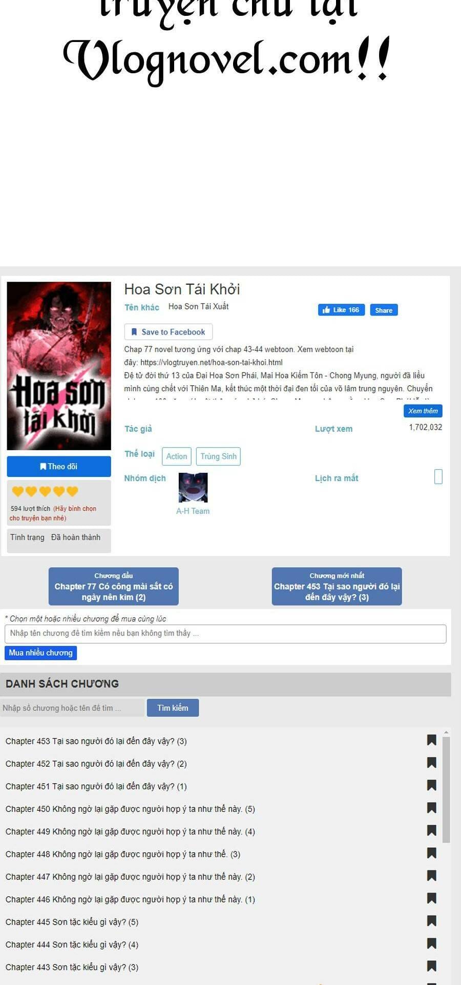 Truyện Tranh Hoa Sơn Tái Khởi trang 6