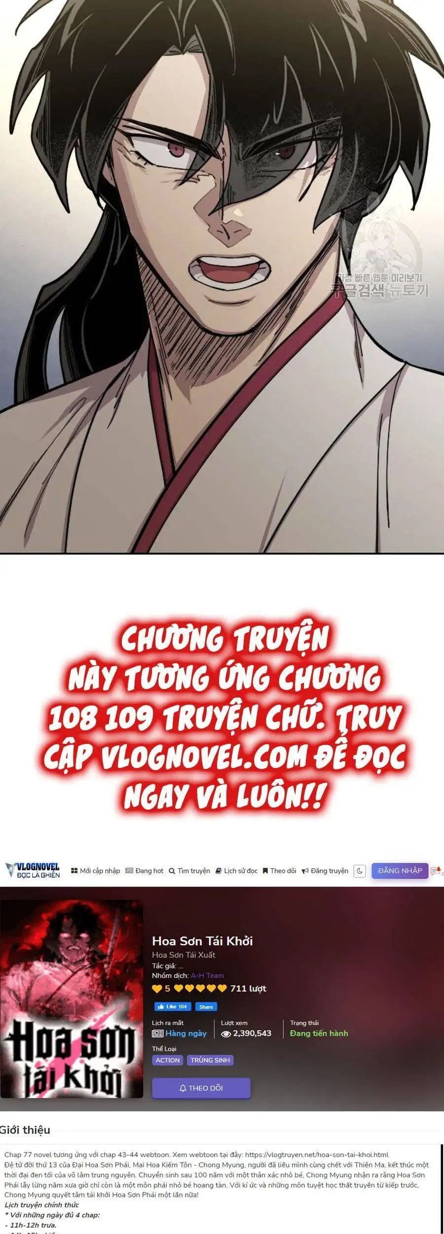 Truyện Tranh Hoa Sơn Tái Khởi trang 6