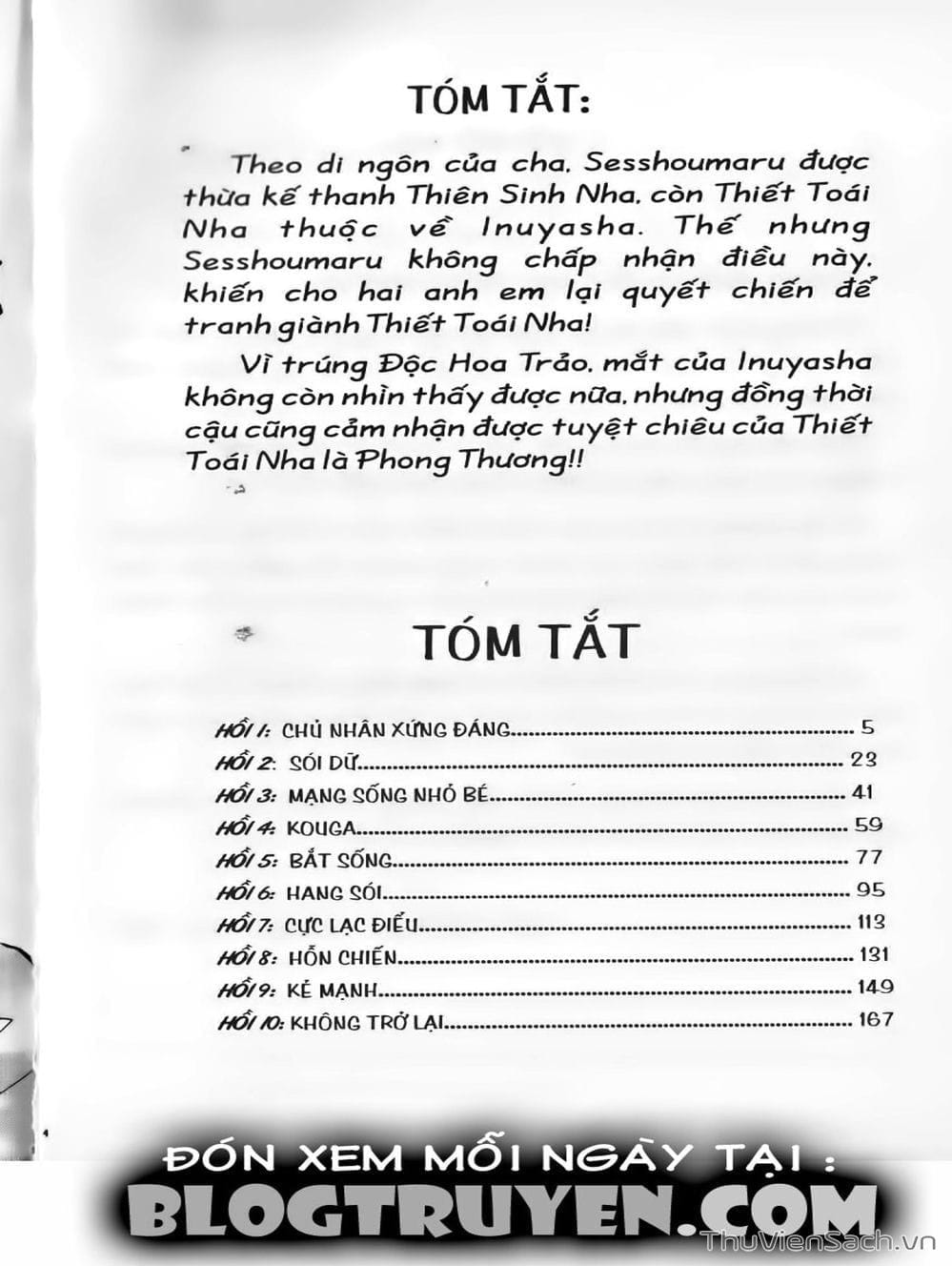 Truyện Tranh Khuyển Dạ Xoa - Inuyasha trang 5