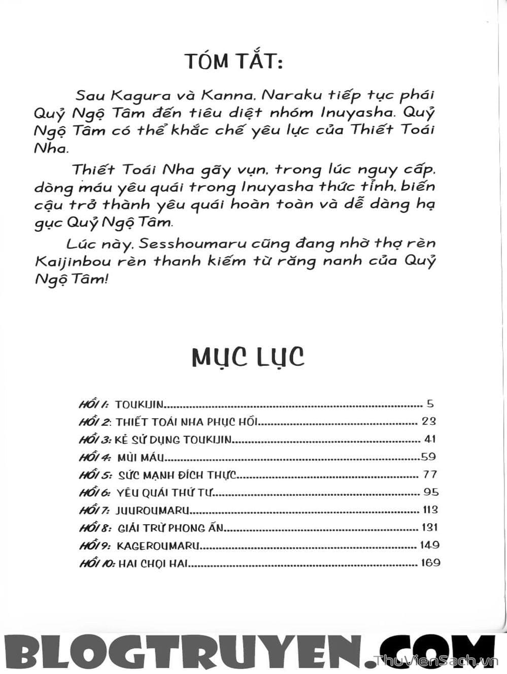 Truyện Tranh Khuyển Dạ Xoa - Inuyasha trang 5