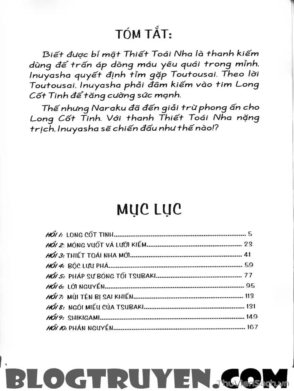 Truyện Tranh Khuyển Dạ Xoa - Inuyasha trang 5