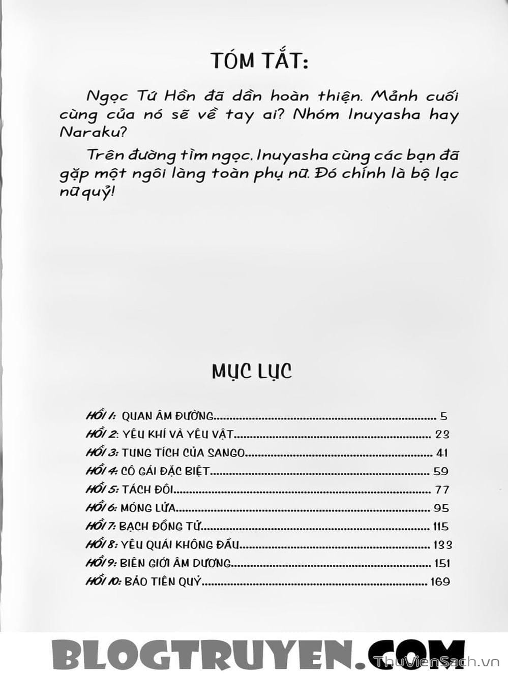 Truyện Tranh Khuyển Dạ Xoa - Inuyasha trang 5