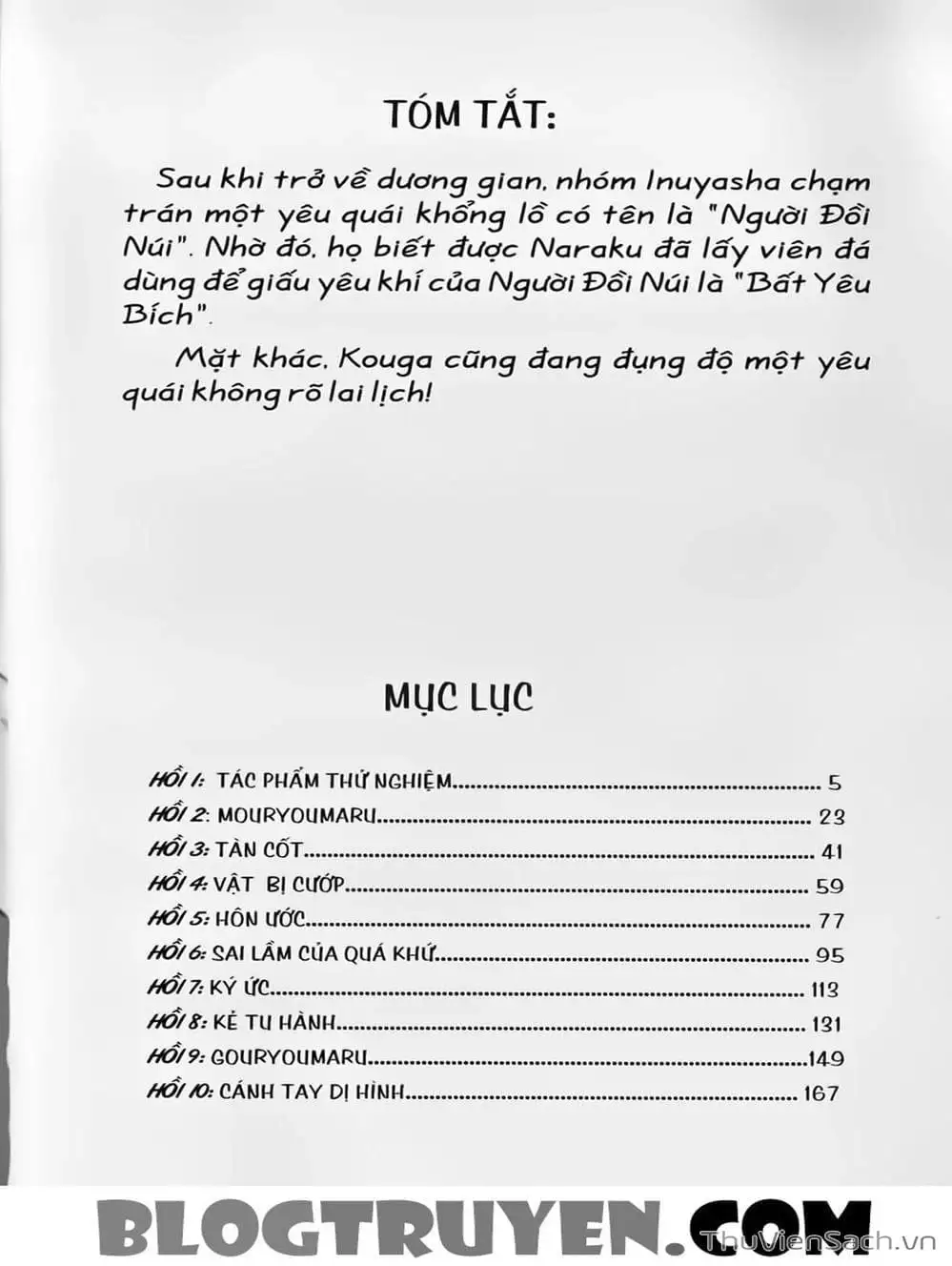 Truyện Tranh Khuyển Dạ Xoa - Inuyasha trang 5