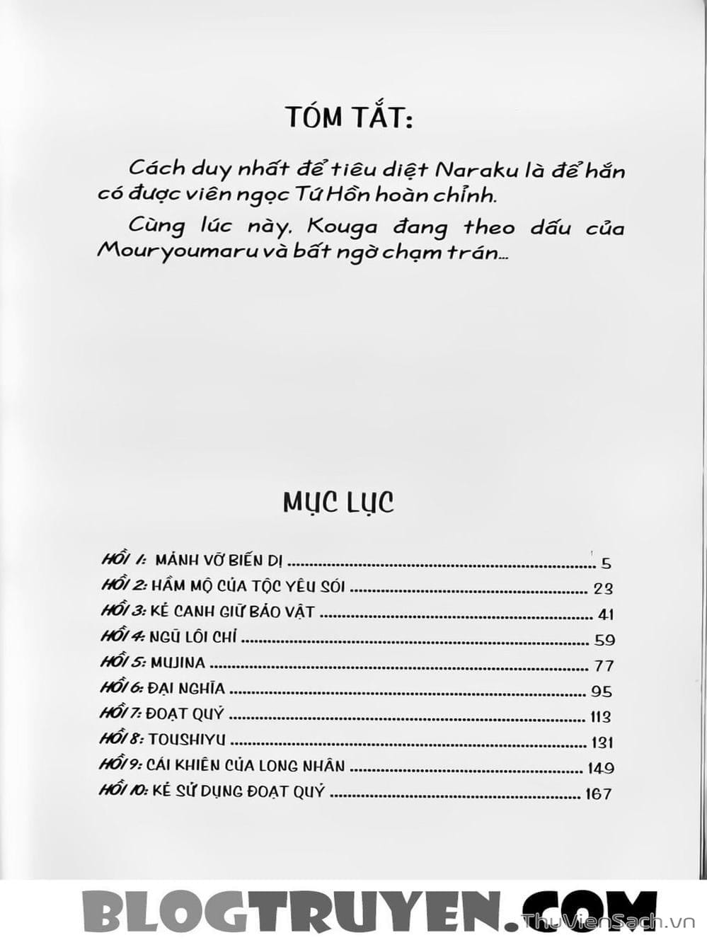 Truyện Tranh Khuyển Dạ Xoa - Inuyasha trang 5