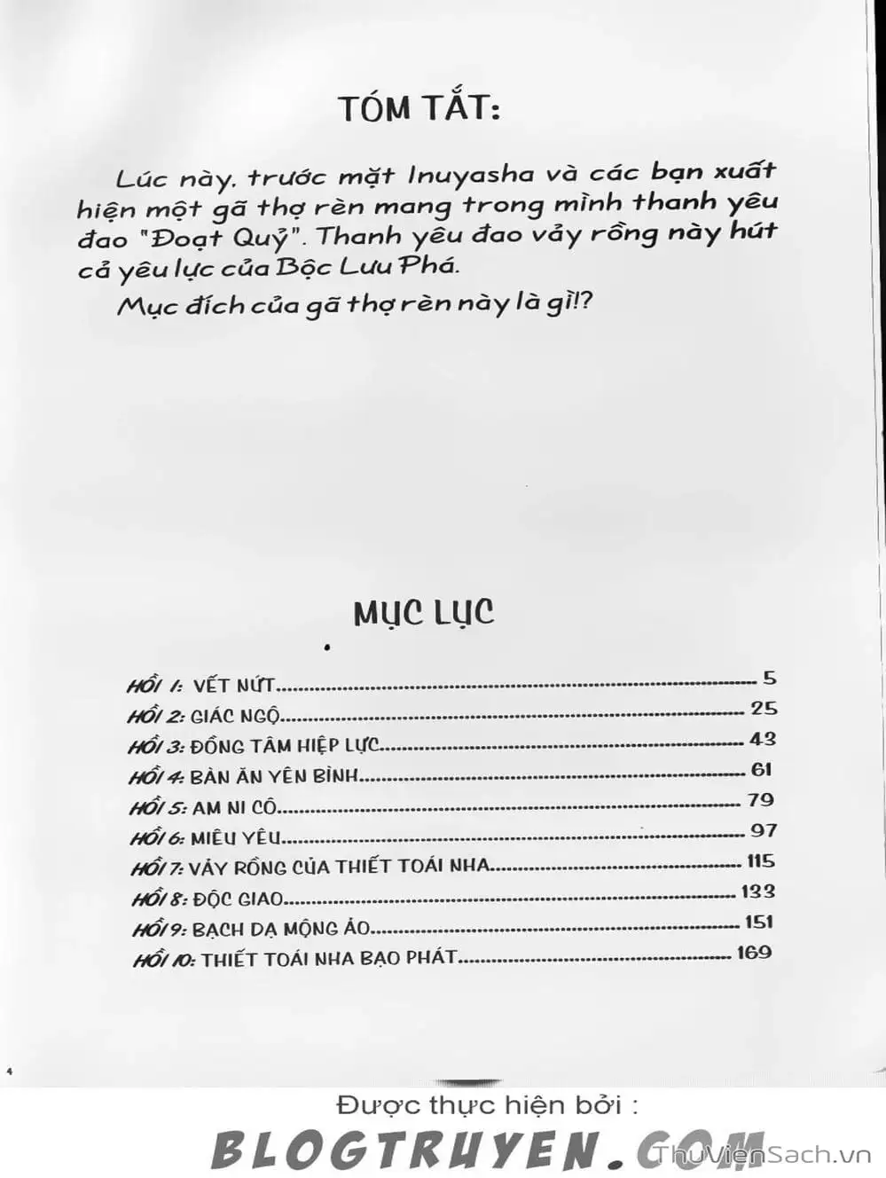 Truyện Tranh Khuyển Dạ Xoa - Inuyasha trang 5