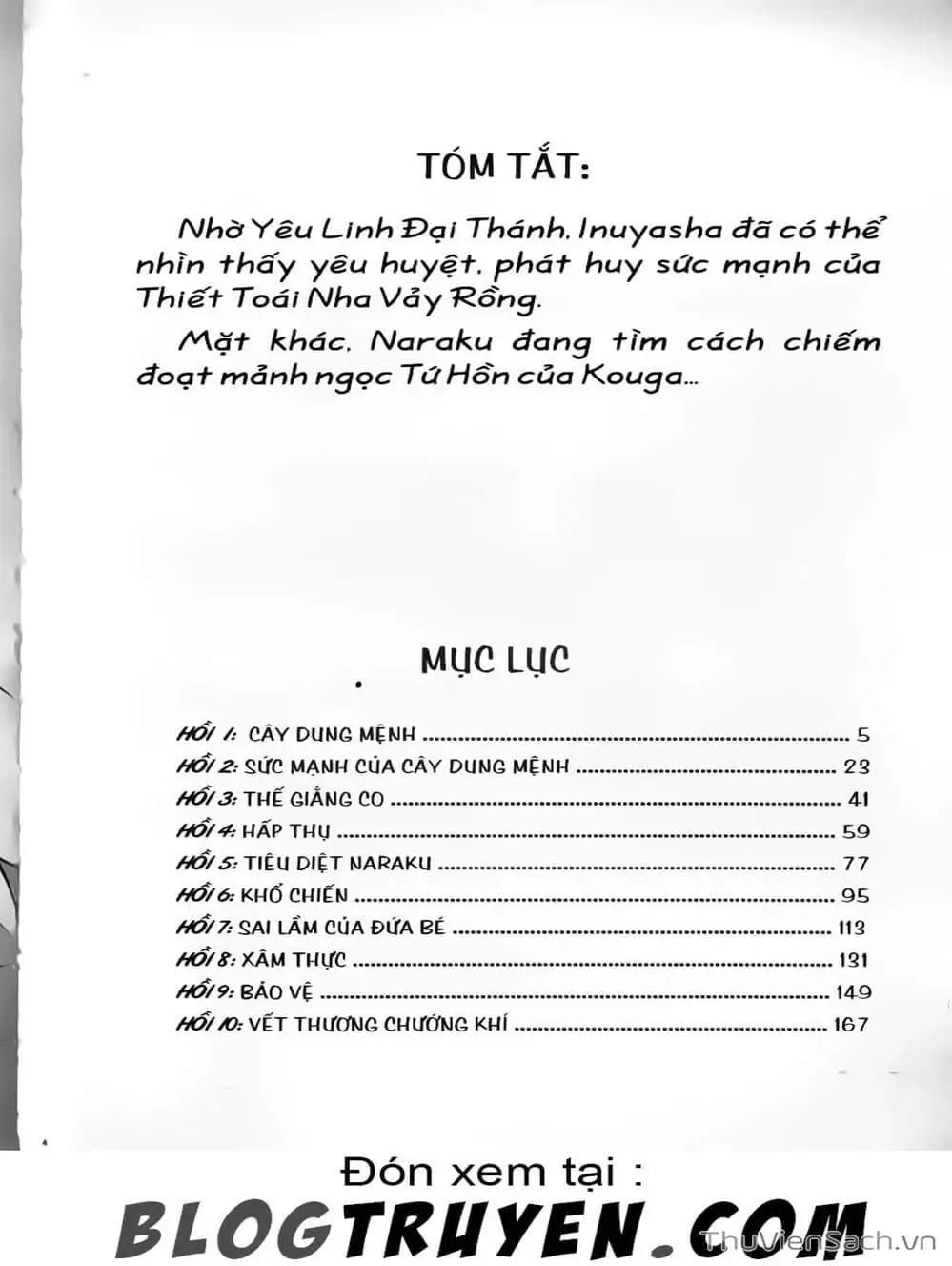 Truyện Tranh Khuyển Dạ Xoa - Inuyasha trang 5