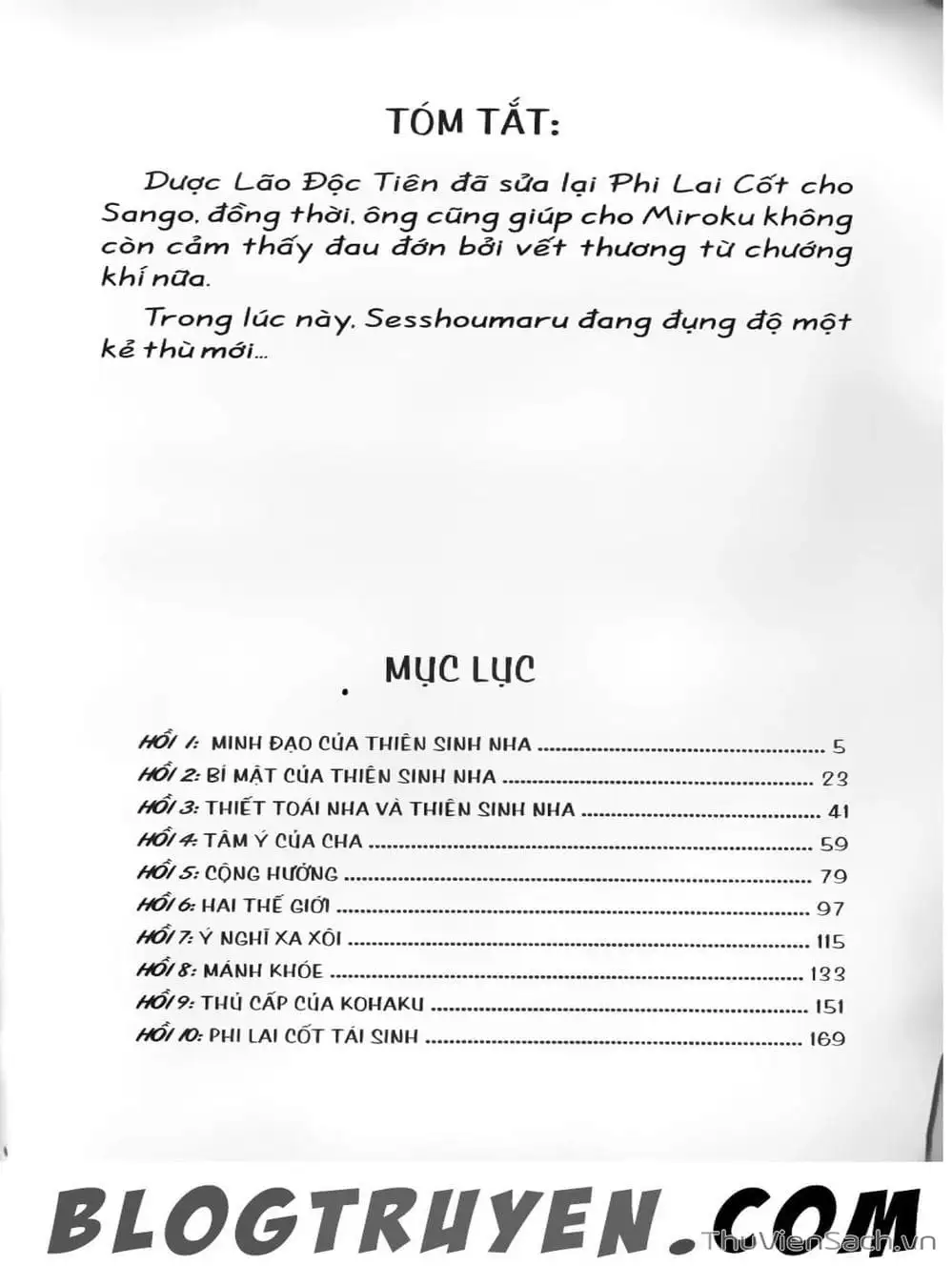 Truyện Tranh Khuyển Dạ Xoa - Inuyasha trang 5