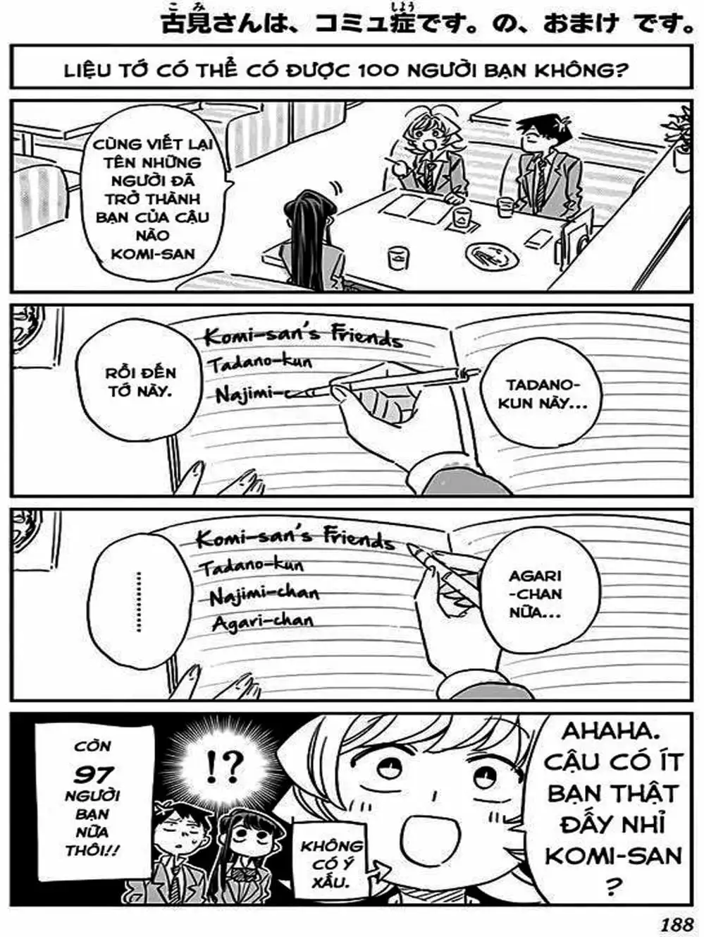 Truyện Tranh Komi Không Thể Giao Tiếp - Komi San Wa Komyusho Desu trang 5