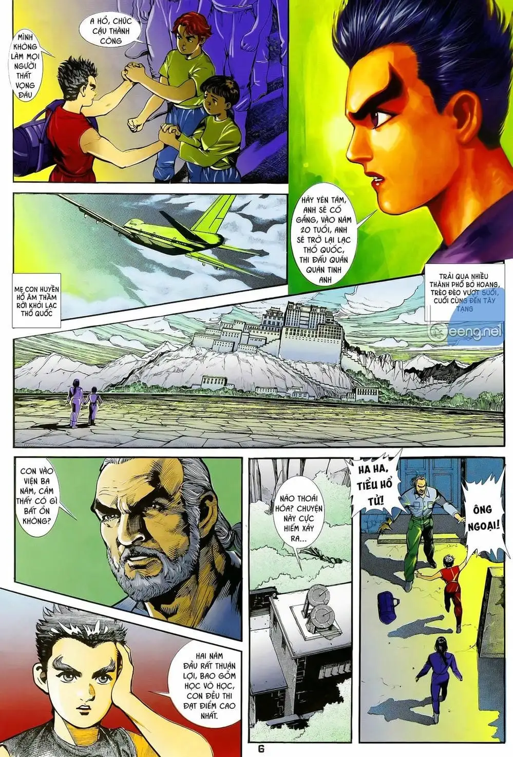 Truyện Tranh Long Hổ 5 Thế trang 8