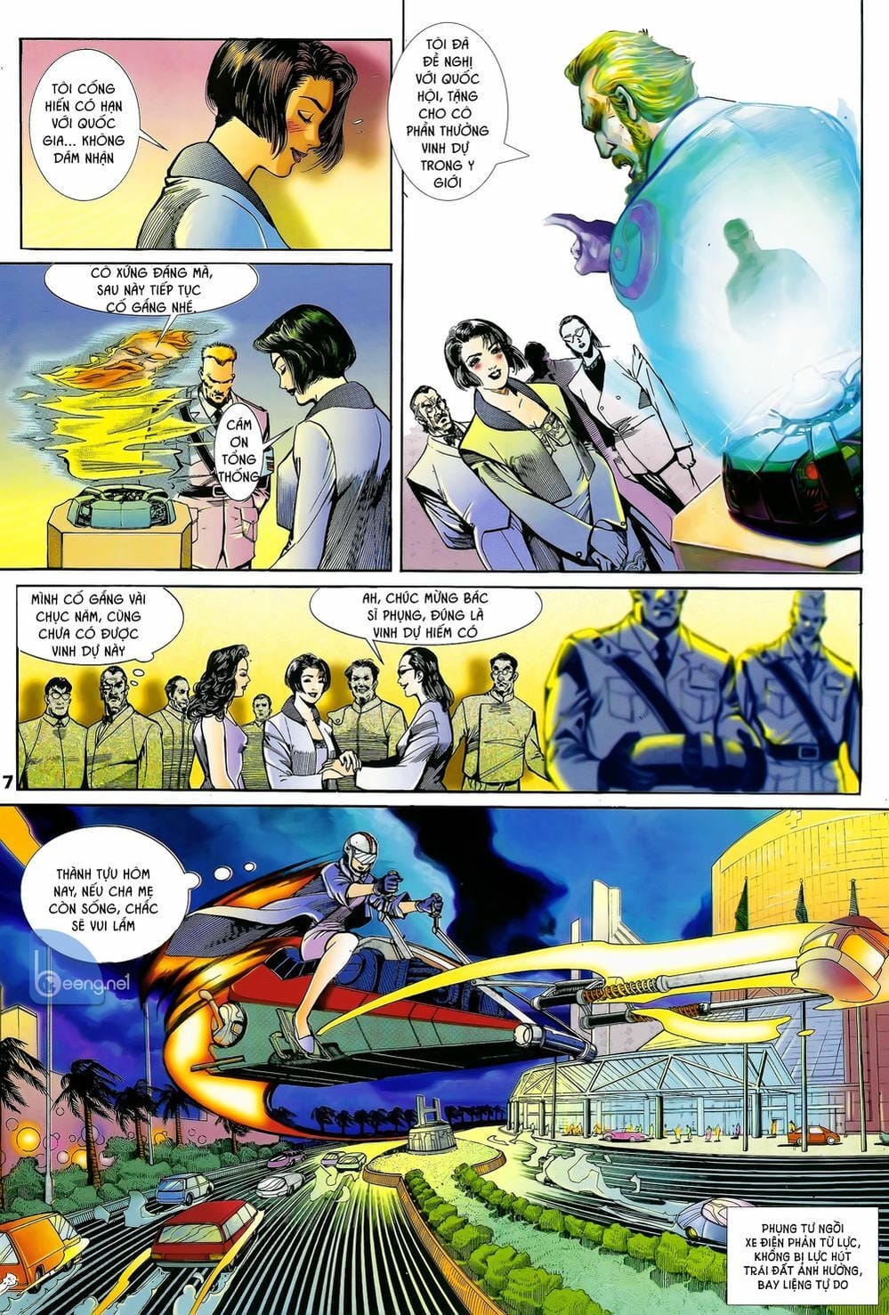 Truyện Tranh Long Hổ 5 Thế trang 8