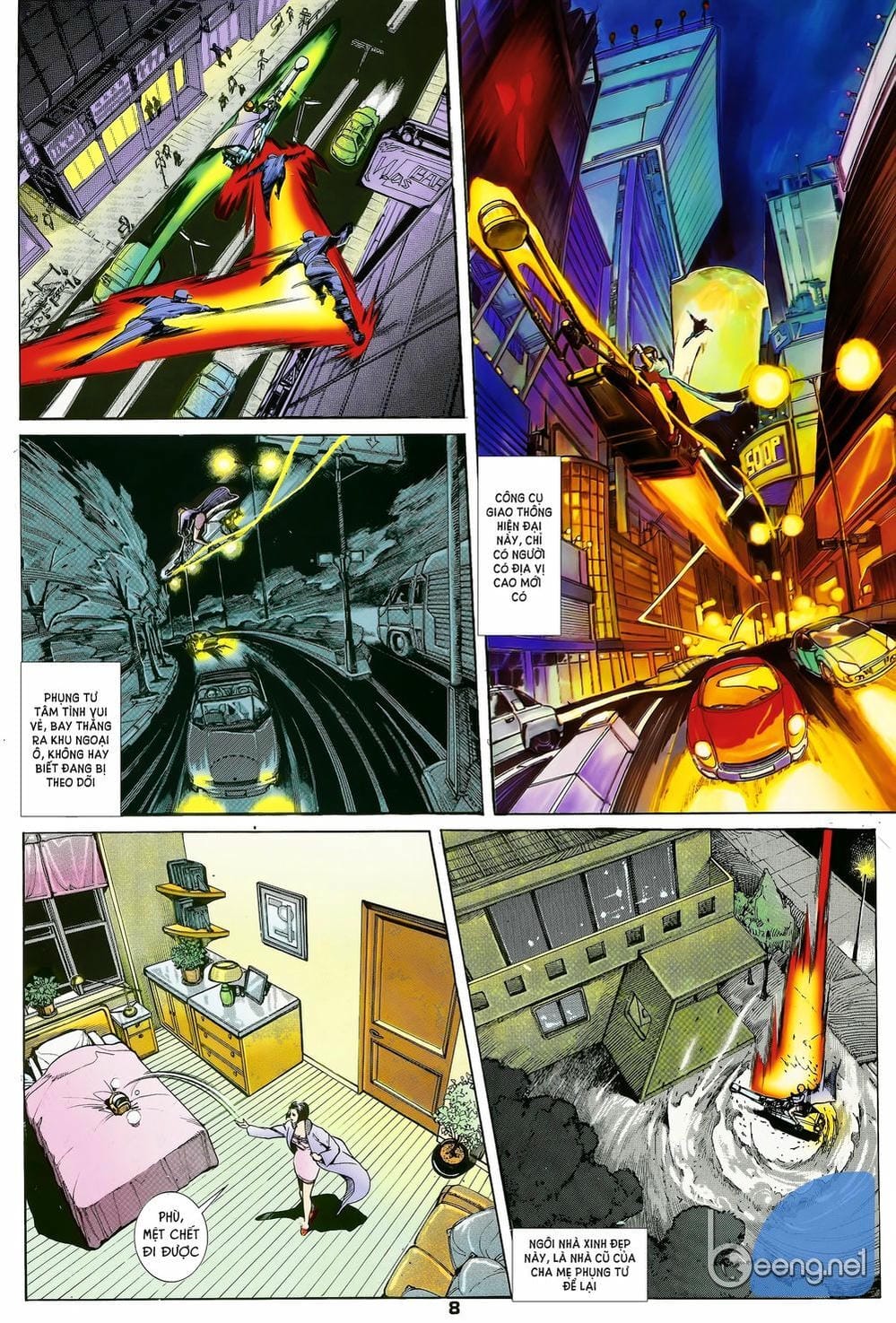 Truyện Tranh Long Hổ 5 Thế trang 8