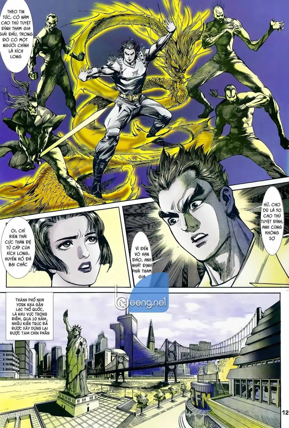 Truyện Tranh Long Hổ 5 Thế trang 8