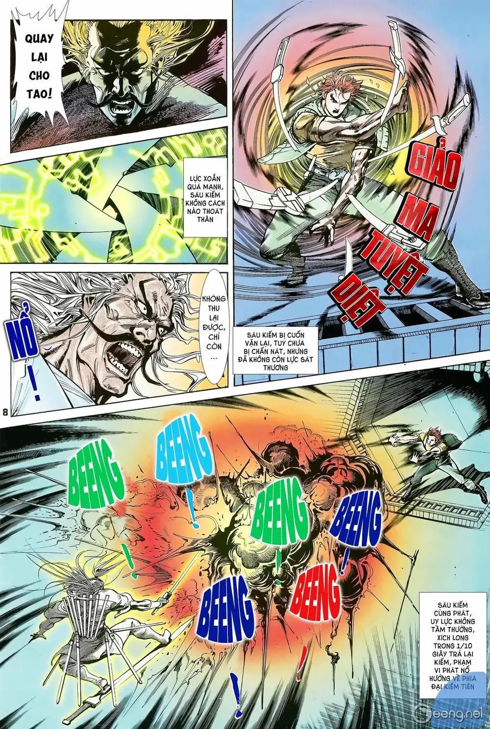 Truyện Tranh Long Hổ 5 Thế trang 8