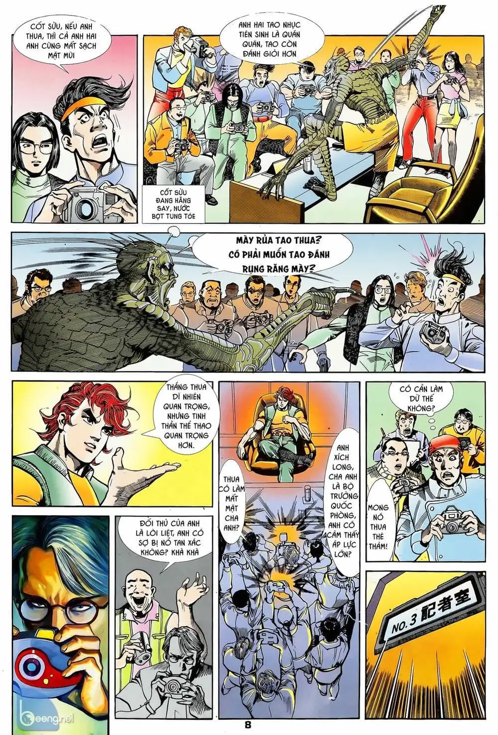 Truyện Tranh Long Hổ 5 Thế trang 8