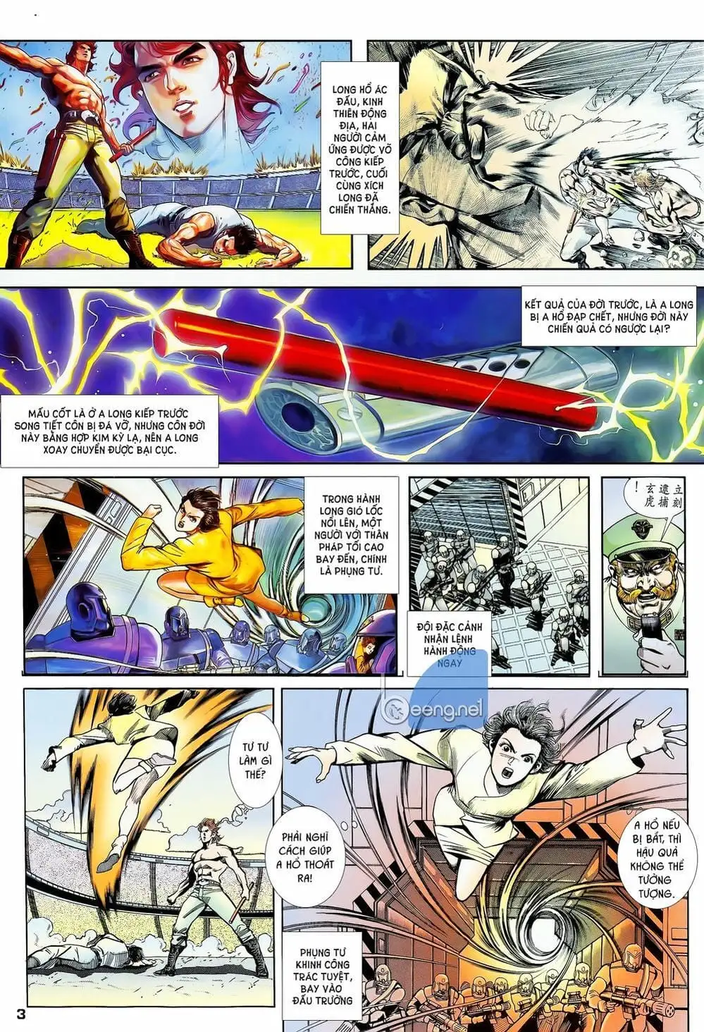 Truyện Tranh Long Hổ 5 Thế trang 8