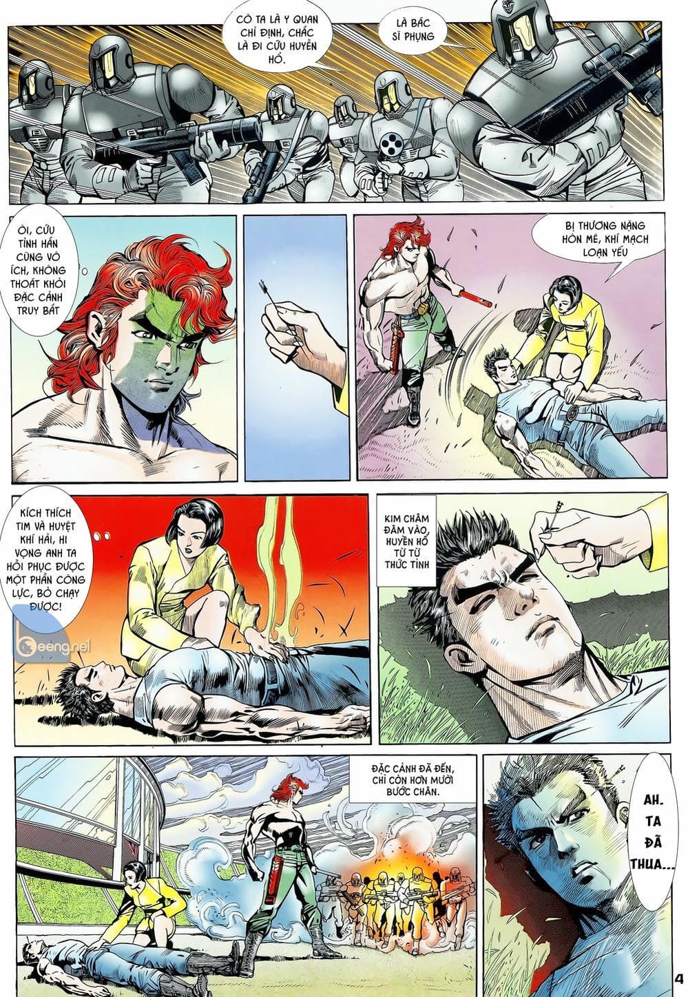 Truyện Tranh Long Hổ 5 Thế trang 8