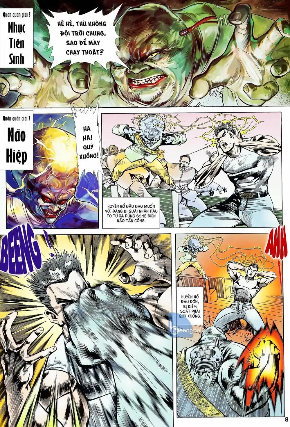 Truyện Tranh Long Hổ 5 Thế trang 8