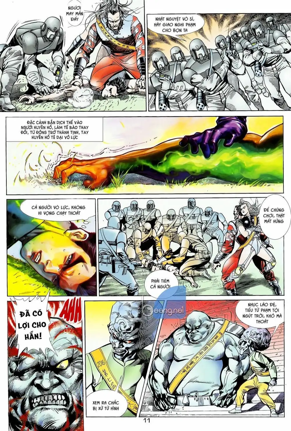Truyện Tranh Long Hổ 5 Thế trang 8