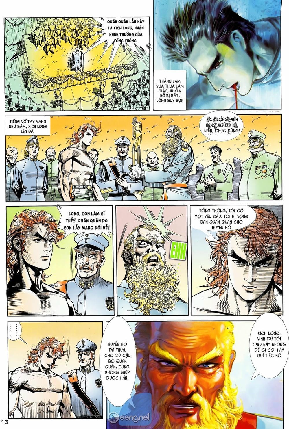 Truyện Tranh Long Hổ 5 Thế trang 8