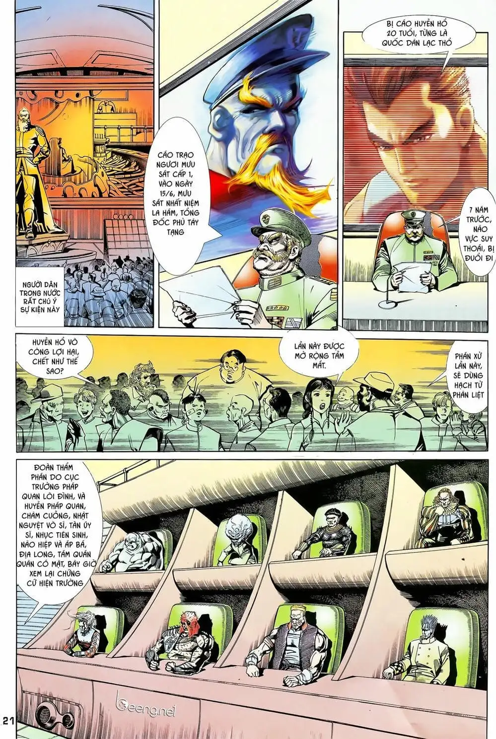 Truyện Tranh Long Hổ 5 Thế trang 8