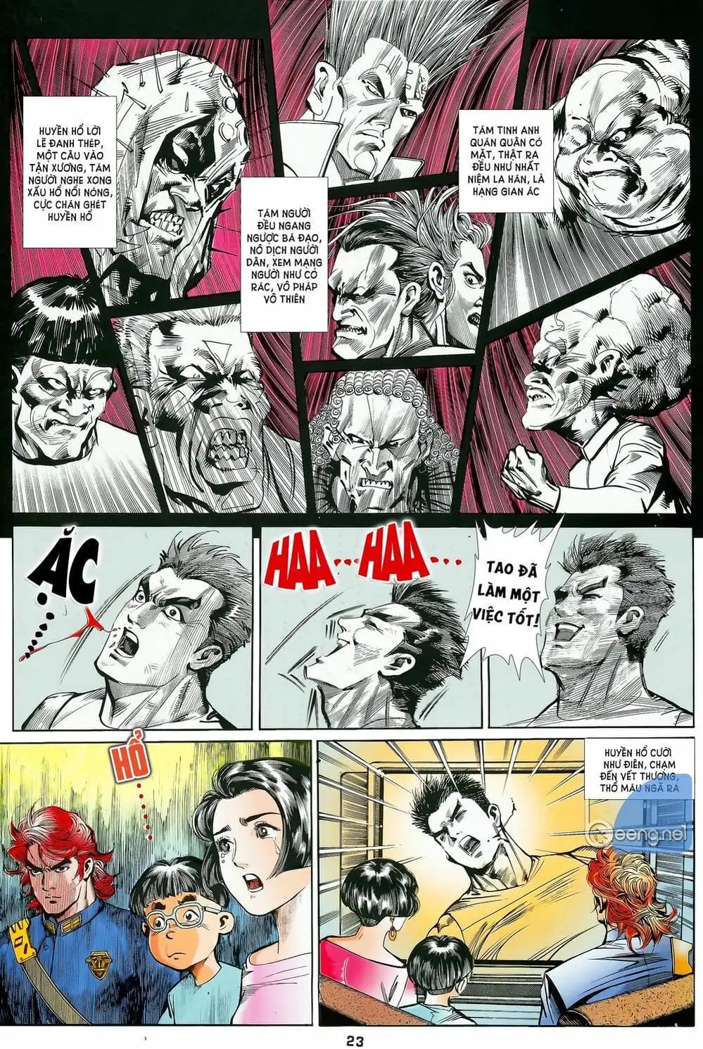 Truyện Tranh Long Hổ 5 Thế trang 8