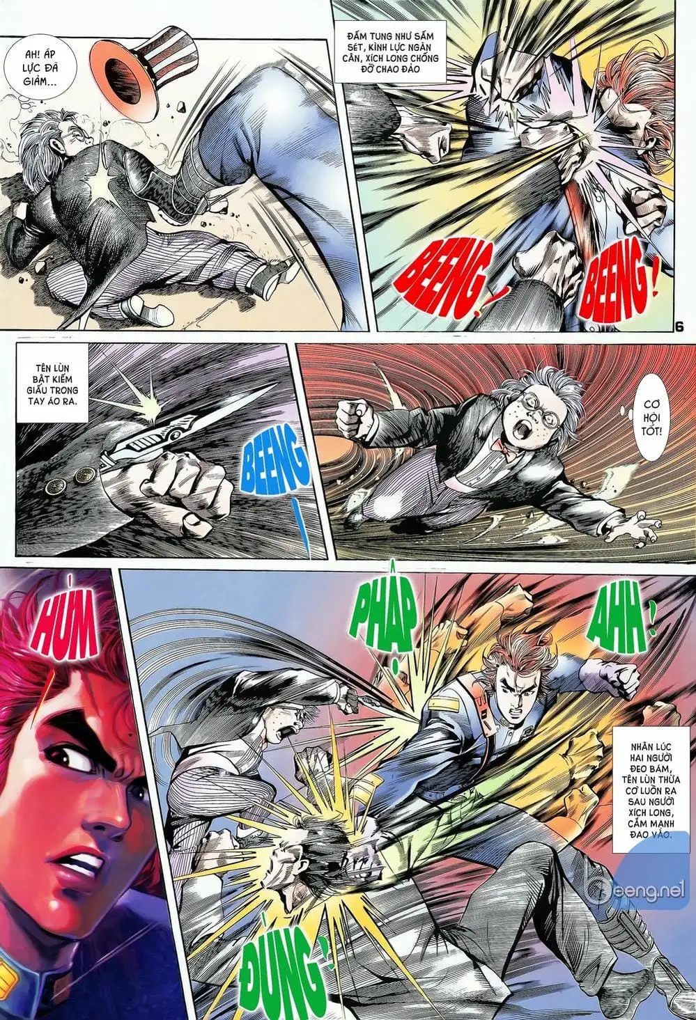 Truyện Tranh Long Hổ 5 Thế trang 8