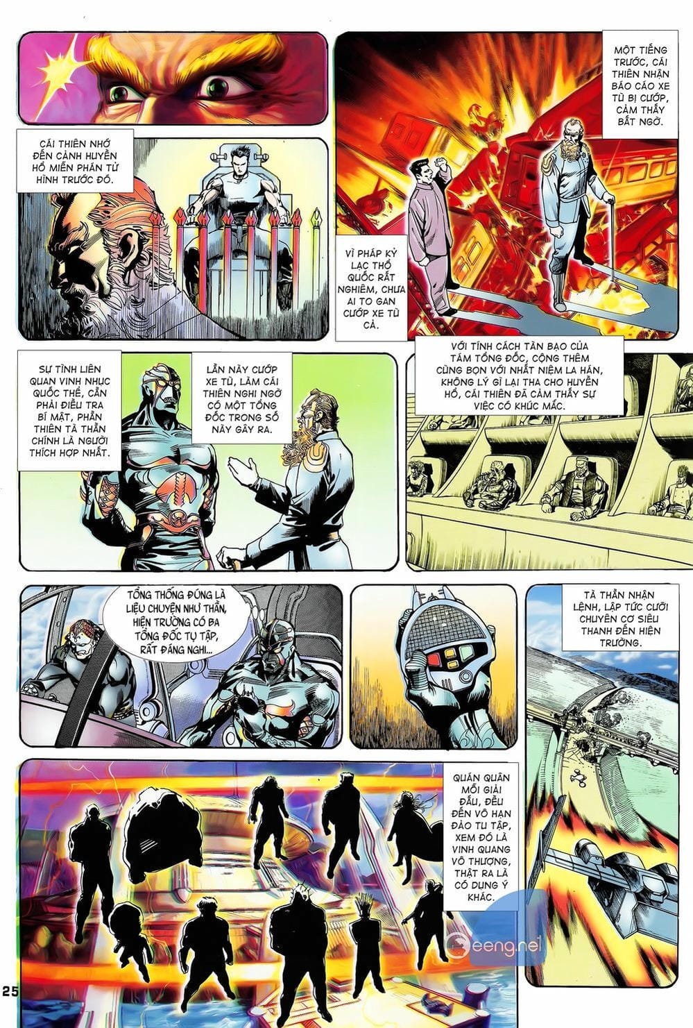 Truyện Tranh Long Hổ 5 Thế trang 8