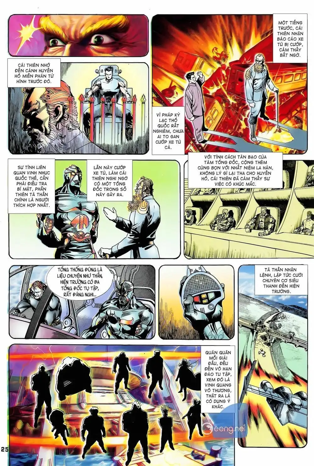 Truyện Tranh Long Hổ 5 Thế trang 8