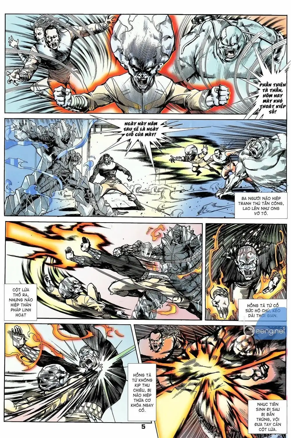 Truyện Tranh Long Hổ 5 Thế trang 8