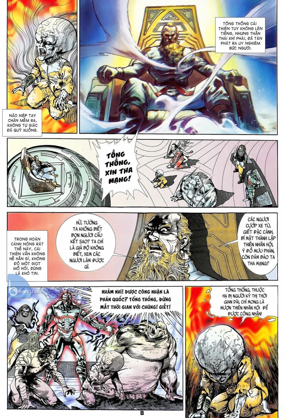 Truyện Tranh Long Hổ 5 Thế trang 8